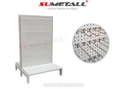 China Durable Retail Store Shelving Dimpled Peg Panel , Steel Display Shelves For Shops for sale
