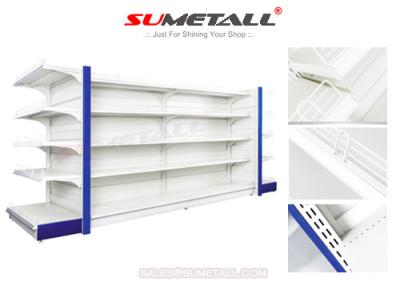 China Multi Layer Retail Store Shelving With Humped Infill Panel For Pharmacy Stores for sale