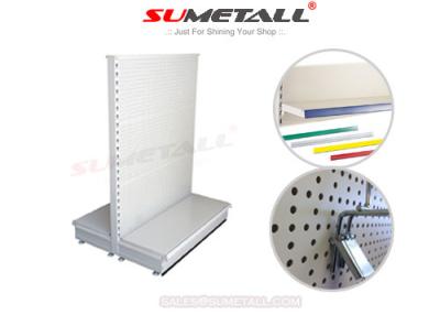 China Tego Style Commercial Display Shelves With Perforated Panel For Retail Store for sale