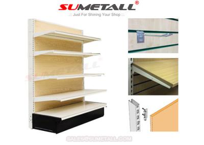 China Medium Duty Retail Store Shelving With MDF Wood Back Infills For Hardwares Store for sale