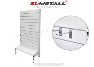 China Light Duty Retail Store Shelving Units With Slat Wall Backing For Tools Store for sale