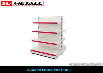 China Plain Back Supermarket Display Shelf / Two Sided Gondola Retail Shelving Multi Layer for sale