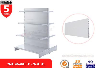 China Gondola Merchandise Display Racks / Boutique Display Shelves Flat Back Panel for sale