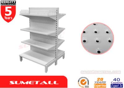 China Commercial Gondola Store Shelving Four Layers Peg Board Panel For Supermarket for sale