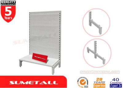 China Single Side Gondola Retail Display Shelving Racks With Welded Base Foot for sale
