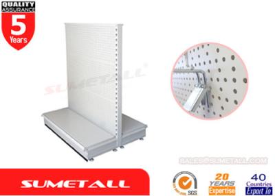 China Supermarket Gondola Shelving With Perforated Panel , Retail Shop Display Stands for sale