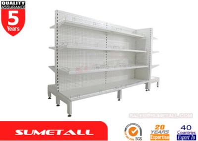 China Large Gondola Display Shelving With Dimpled Hole Peg Panel L900 x D450/450 x H2100mm for sale
