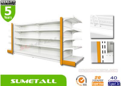 China Convenience Store Shelving Metal Infill Back Panel , Retail Display Shelving For Grocery Store for sale