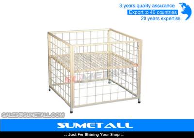 China Supermarket / Grocery Store Wire Storage Cages Wire Mesh Baskets For Storage for sale