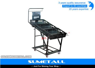 China Movable Fruit And Vegetable Display Rack For Grocery Store Produce Displays for sale