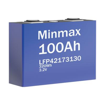 China Prismatic 100Ah 3000 Cycles LiFePO₄ Cells With Max. Charge Current 20A for sale