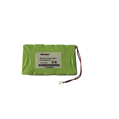 China MSDS 6V Ni-Mh Battery Rectangle MH46 7FP800 800mAh Batteries for sale