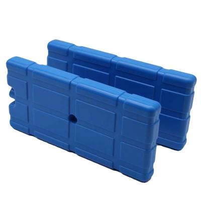 China Hard Plastic Cooler Ice Brick 25*15*3.5cm 1000ml For Cooler Box for sale