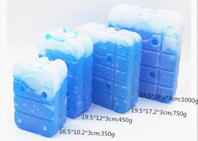 China Las bolsas de hielo frías ahorros de energía del ladrillo del refrigerador del hielo de paquetes del gel para el envío de la comida en venta