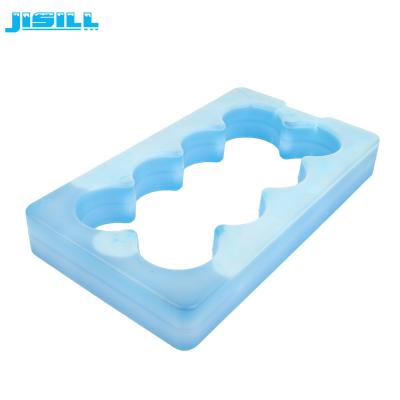 China Plastic Material Special Shape Custom Gel Ice Cooler Bricks For Beverage Cold for sale
