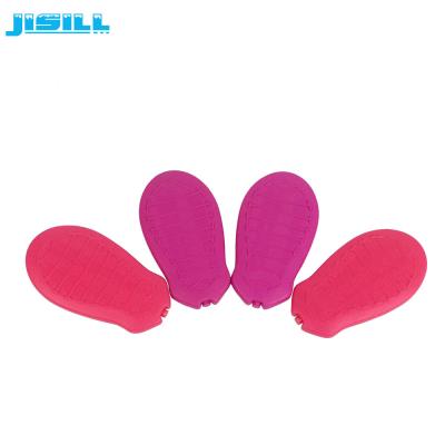 China Mini Slim Foot Pad Shape Gel Toddler Ice Pack Refreezable Ice Blocks for sale