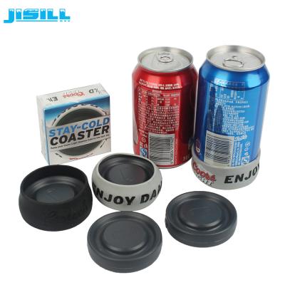 China Portable Round Custom Gel Can Cooler Holder with Environment HDPE Materials for sale