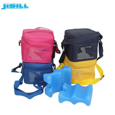 China 4 Bottle Carry Insulated Wine Beer Bottle Cooler Bag with wavy shape ice pack for sale