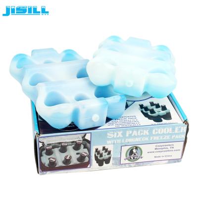 China Custom Reusable 6 Pack Beer Bottle Cooler Holder For Drink Cooling for sale
