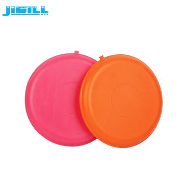 China Hard HDPE Outer Material  Cool Gel Ice Packs  Round Shape For Food Meat Frozen for sale
