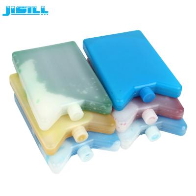 China Plastic Ice Packs ice brick and ice bag with ice gel inside HDPE material colorized  ice pack for can and kids lunch box for sale