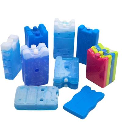 China HDPE Plastic Ice Cooler Bricks Blue Gel Ice Pack For Fresh Storage for sale