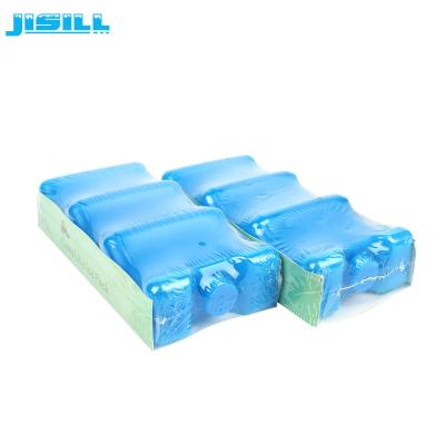 China HDPE Plastic 6 Pack Beer Bottle Cold Ice Packs Curved Shape Leak Proof for sale