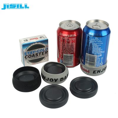 China HDPE Christmas Gift Ice Hockey Puck Round Shape For Holding Beer , Cans Cooling for sale