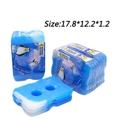 China Pequeños 200ML adelgazan las bolsas de hielo para las fiambreras/la mini bolsa de hielo delgada del gel para la comida congelada fresca en venta