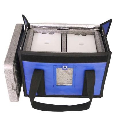China 20L EPP Material Medical Storage Insulin Cooling Box Cold Chain Box / Bag for sale