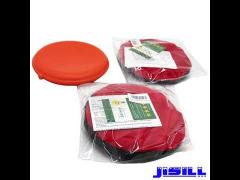 Round reusable heat packs for warming food