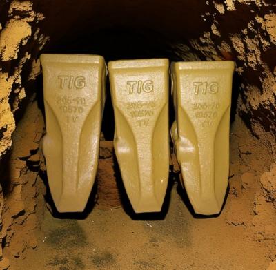 Κίνα TIG δόντια 205-70-19570 κάδων βράχου δοντιών κάδων ρίψεων και σφυρηλατημένων κομματιών εμπορικών σημάτων για τη μηχανή PC200 Komatasu προς πώληση