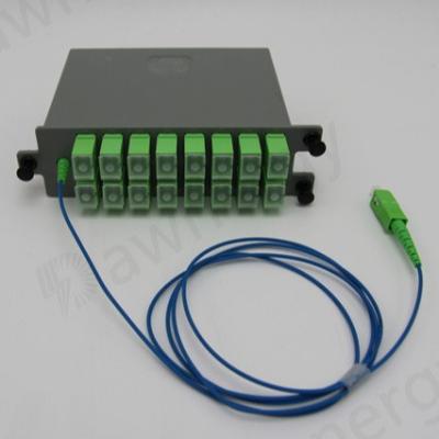 China 1x4 1x8 1x16 Plug-In Type SC APC plc fiber splitter spacial package for sale