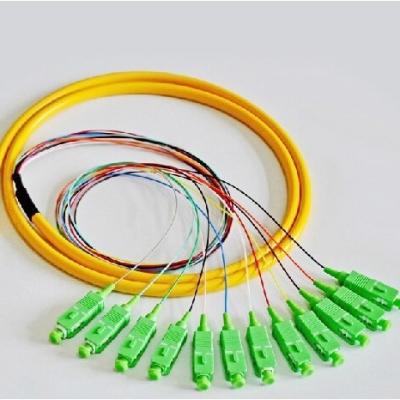 China 2~48F Fiber Optic Pigtail Bundle Indoor Bundle Fiber Optic Cable SC/UPC SC/APC for sale