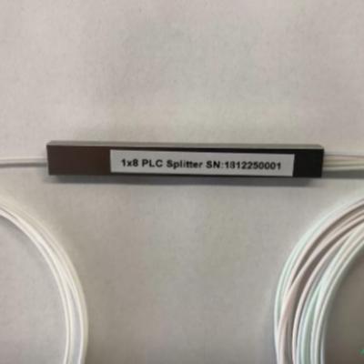 China 1x8 Mini Type Fiber PLC Splitter Without Connector Low PDL Ftth Plc Splitter for sale