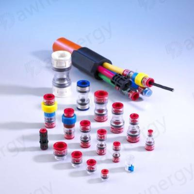 China HDPE Micro Duct Straight Connectors And End Caps for sale