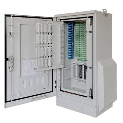 China High Capacity 192 Pass Through Street Pre Assigned FDH Cabinet with 14 PLC Splitter Modules for sale