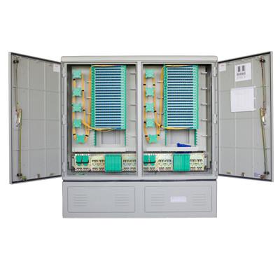 China 576 Core SMC Double Door Fiber Distribution Cabinet For FTTx Network for sale