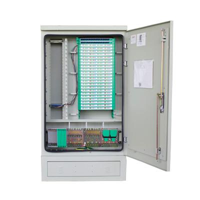 China 288 Core Steel Fiber Ditribution Cabinet With Plug-In Type Splitter for sale