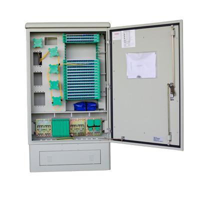 China 288 Core Steel Outdoor Fiber Distribution Cabinet With The Cassete Splitter for sale
