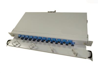 中国 スライドWithdrawble 24はSCUPC 1U Odfの光学配線盤の芯を取る 販売のため