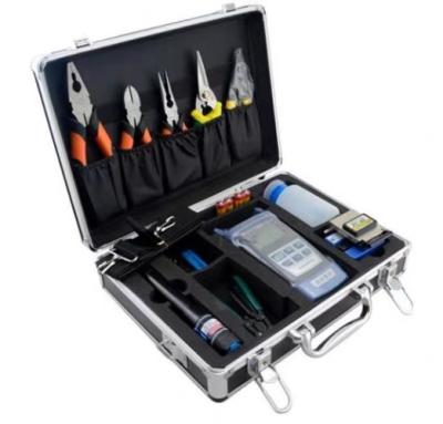 China Portable FTTH Aluminum Fiber Optic Tools Box multiple set kits for sale