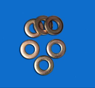 China Bright Surface Chrome Flat Washers / Heavy Steel Washers Ring Shape for sale