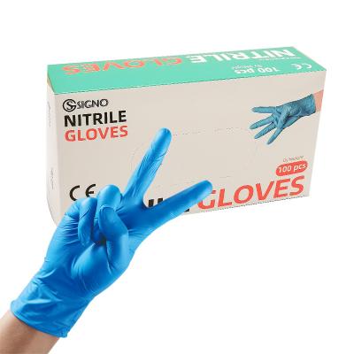China Das luvas cirúrgicas estéreis do nitrilo da proteção das mãos luvas impermeáveis do nitrilo da prova da punctura à venda