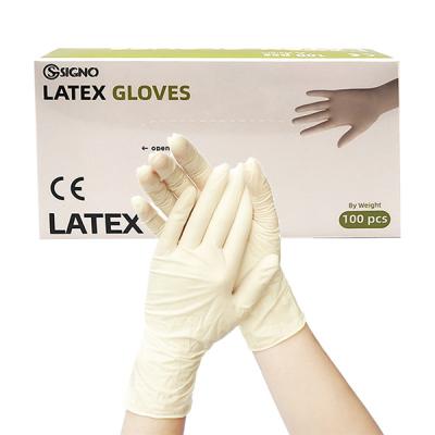 China Los guantes pulverizados médicos del látex pulverizan el guante libre del examen del látex para dental en venta