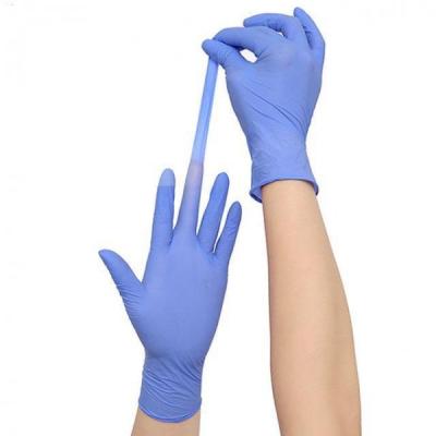 China S-xl 24cm Length Non Medical Nitrile Gloves / Fda Approved Nitrile Gloves for sale