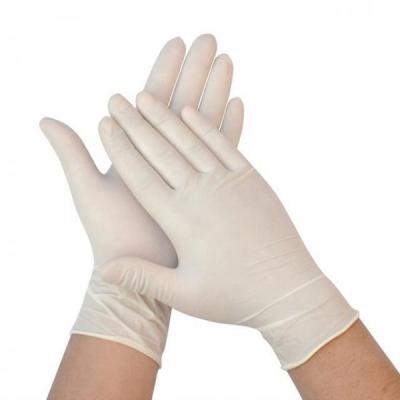 China Durable ASTM D6319 Disposable Medical Latex Gloves 3 years Shelf life for sale