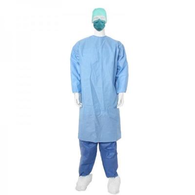 China Waterproof antistatic Disposable Surgical Coat 18-60gsm Disposable Ot Gown for sale
