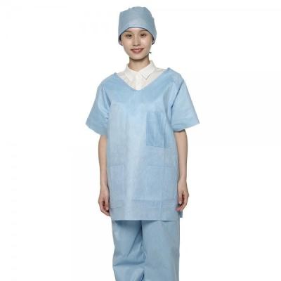 China S-5XL Disposable Hospital Scrubs Medical Nurse Suit 35gsm SMS Material for sale