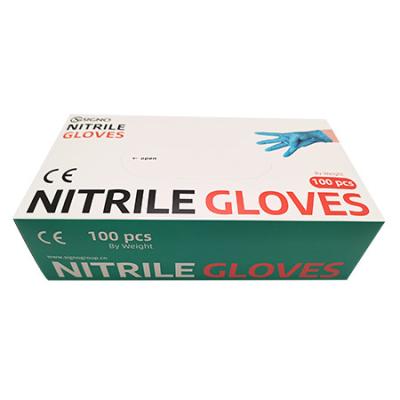 China Los guantes disponibles médicos del nitrilo de ISO13485 ISO14001 Xl Xxl se pulverizan libremente en venta